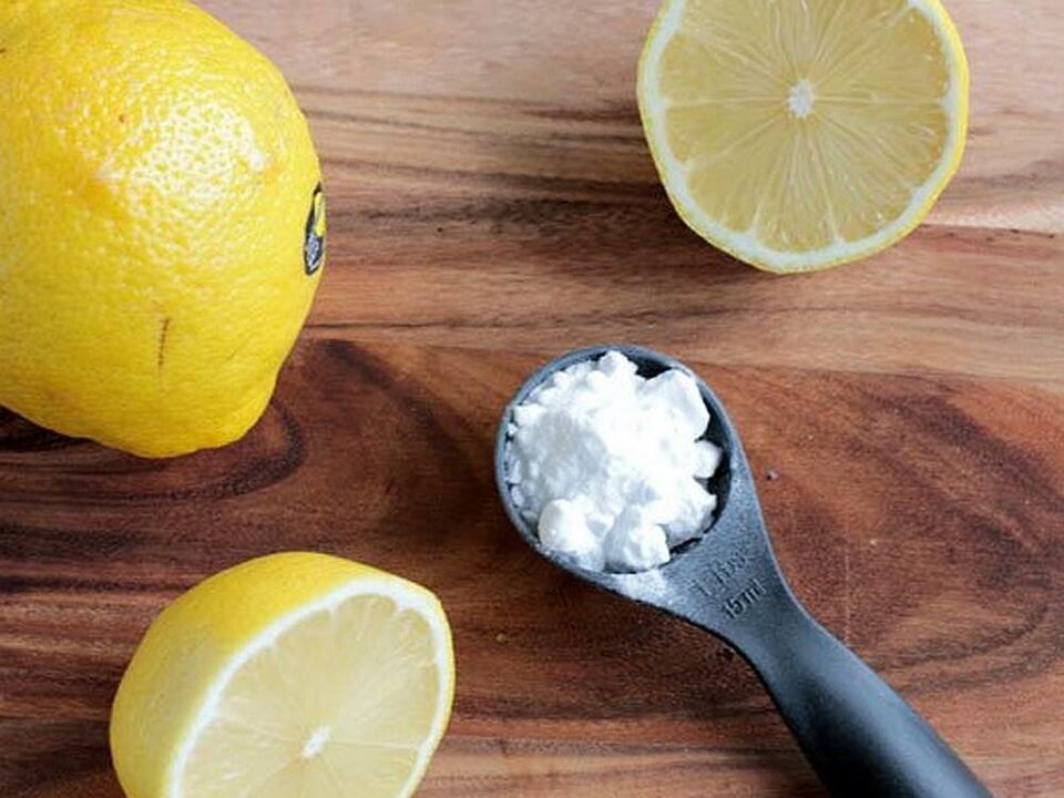 citron et soda pour les mycoses des ongles
