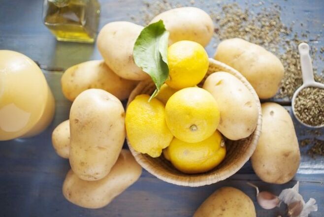 Citron et pommes de terre